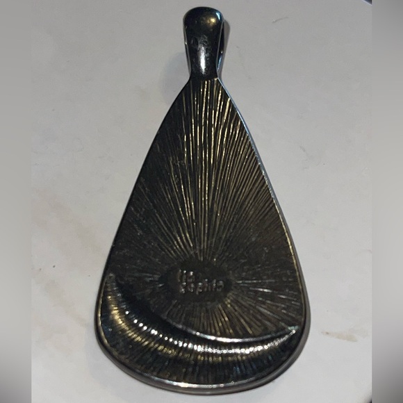 OYSTER BAR Retired LIA SOPHIA Slide Pendant for a necklace Hematite & Abalone 🥰 - Picture 4 of 13